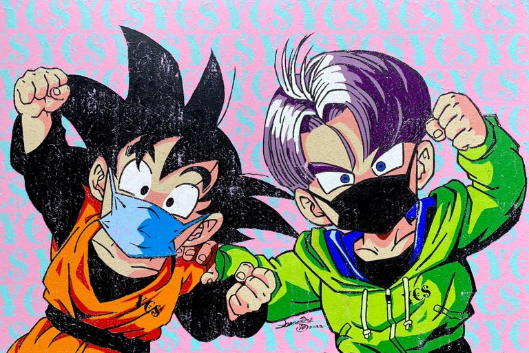 Zhang Bo Japanese Cartoon Dragonball Trunks pop art For Sale at 1stDibs