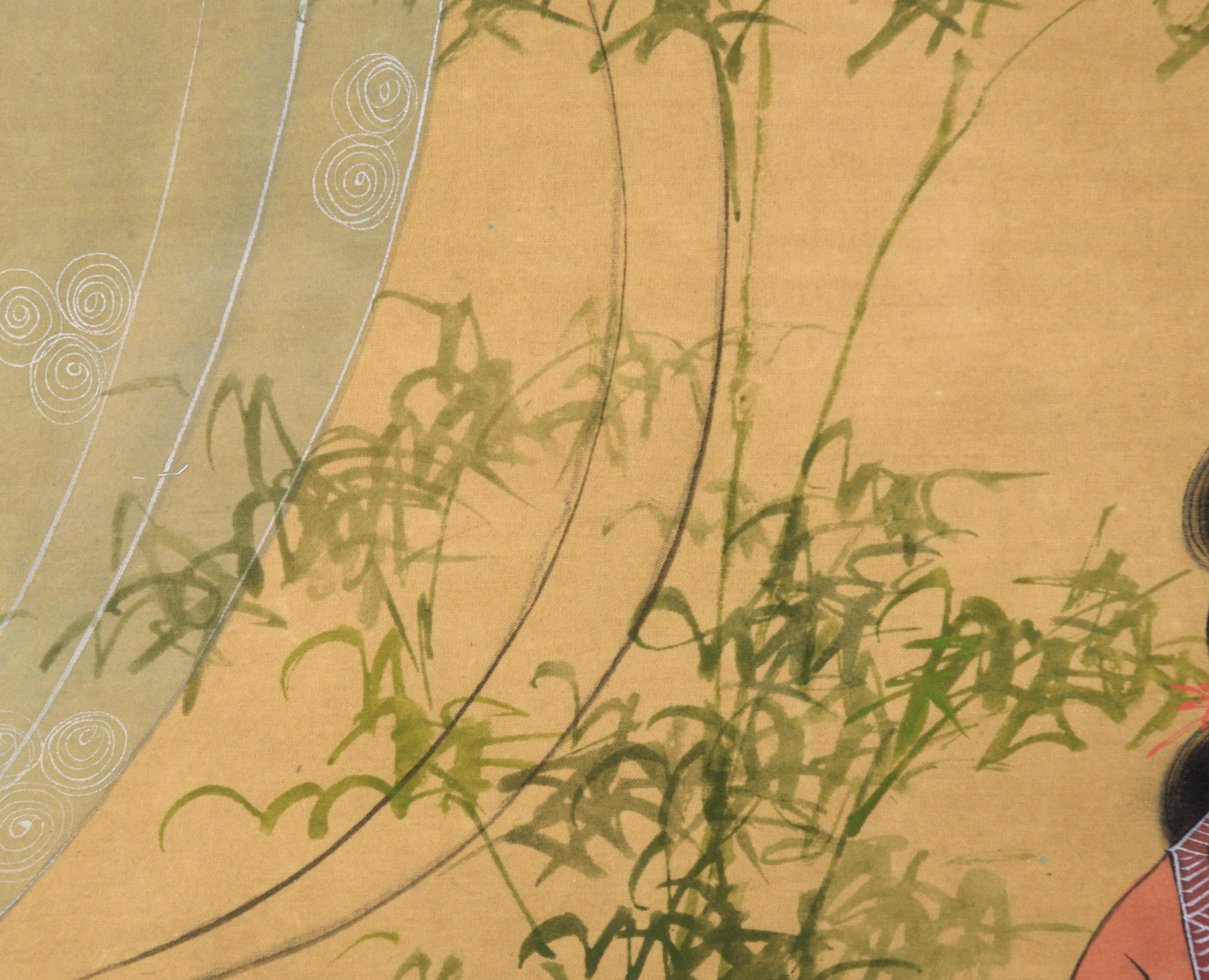 chinese silk painting