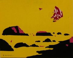 Fabric Landscape Paintings