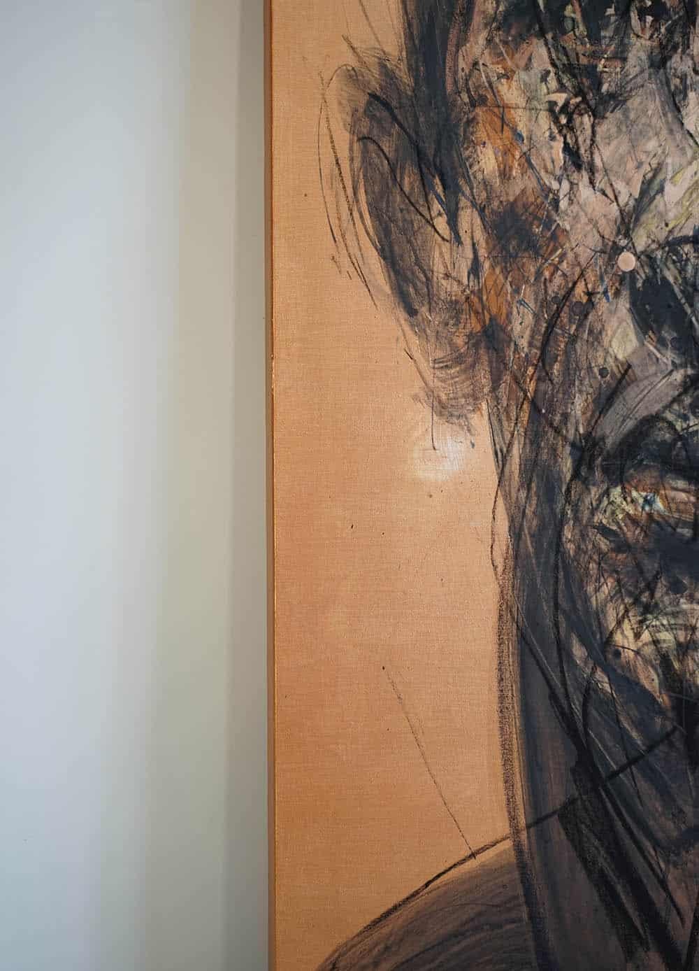 N. 207 di Zhang Hongyu - Ritratto contemporaneo, tecnica mista, arancione 4