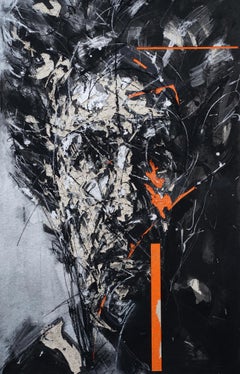 No. 217 by Hongyu Zhang - Contemporary portrait painting, mixed media