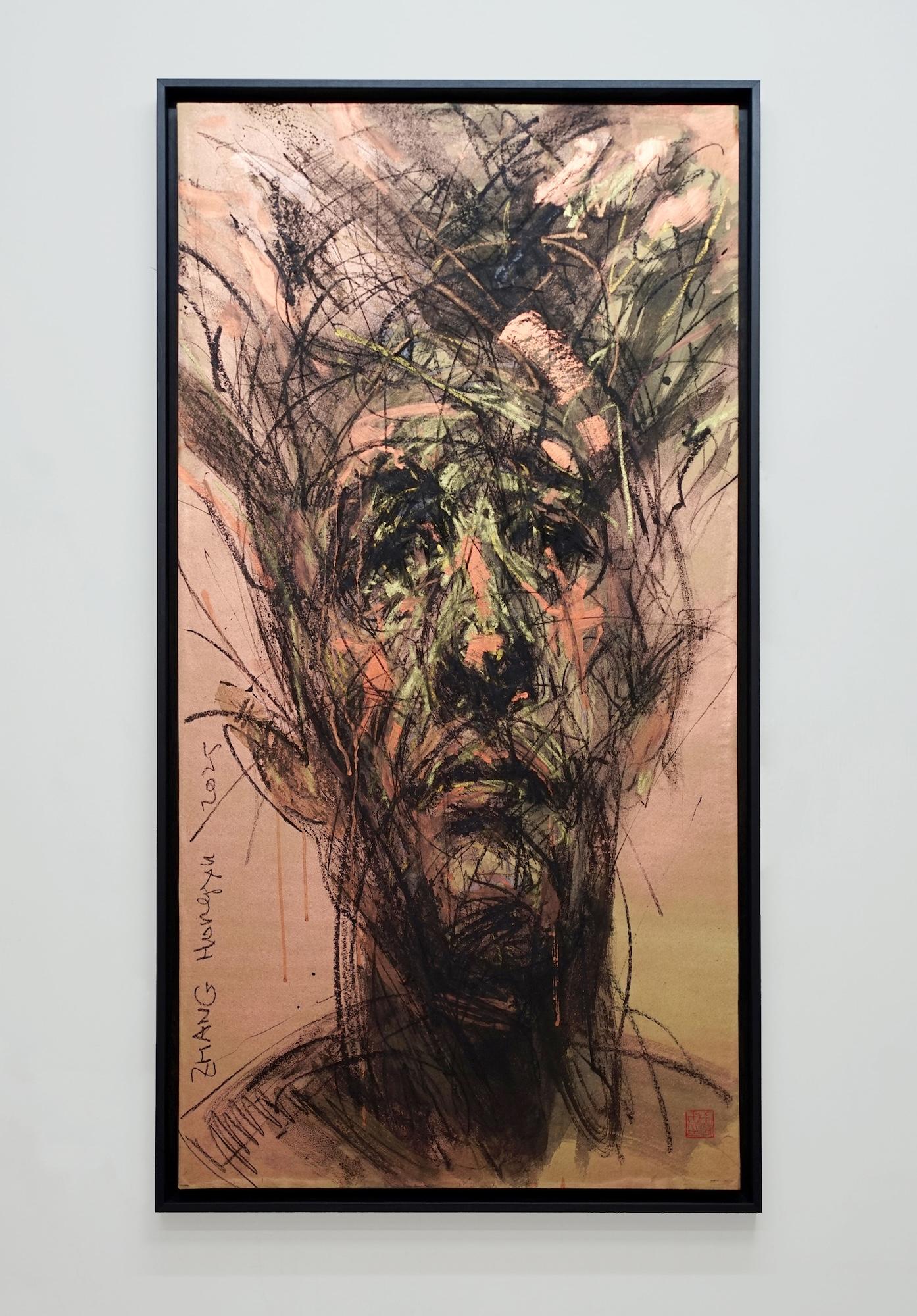 N.º 223 de Hongyu Zhang - Retrato contemporáneo, técnica mixta - Painting Contemporáneo de Zhang Hongyu