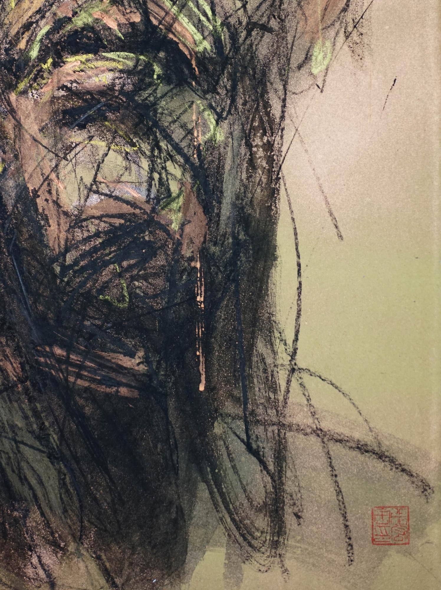 N.º 223 de Hongyu Zhang - Retrato contemporáneo, técnica mixta en venta 4