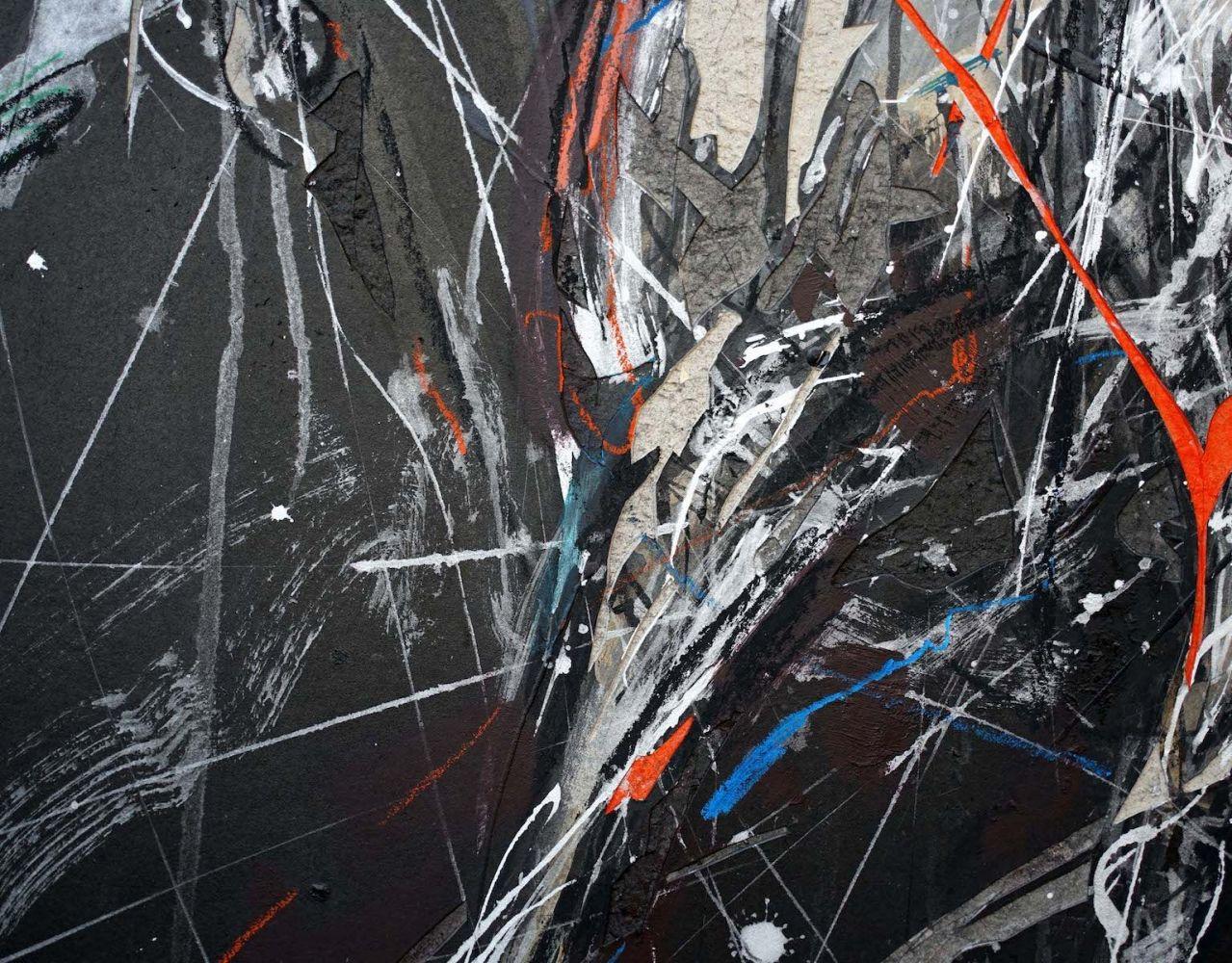 Nocturnal Melody 20 di Zhang Hongyu - pittura di animali, cavalli in corsa in vendita 4