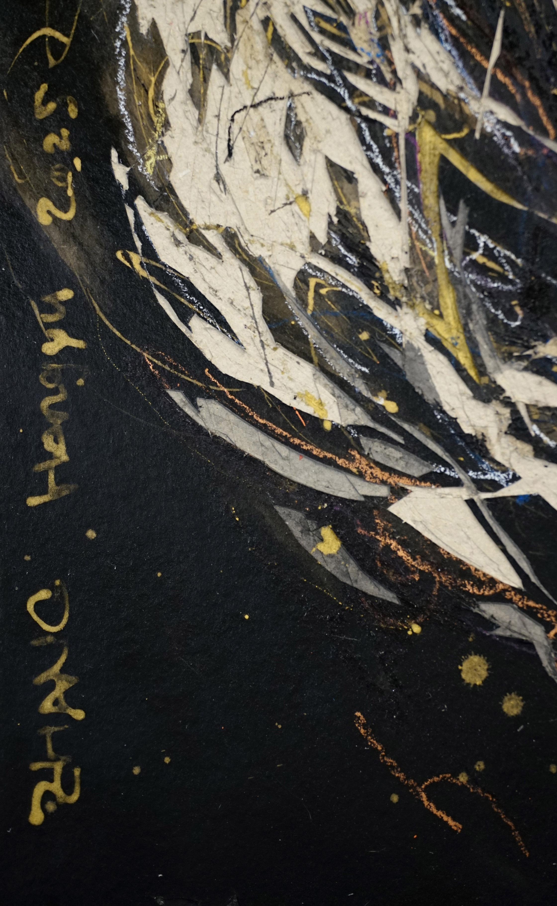 Nocturnal Melody 24 di Zhang Hongyu - pittura di animali, cavalli in corsa in vendita 5