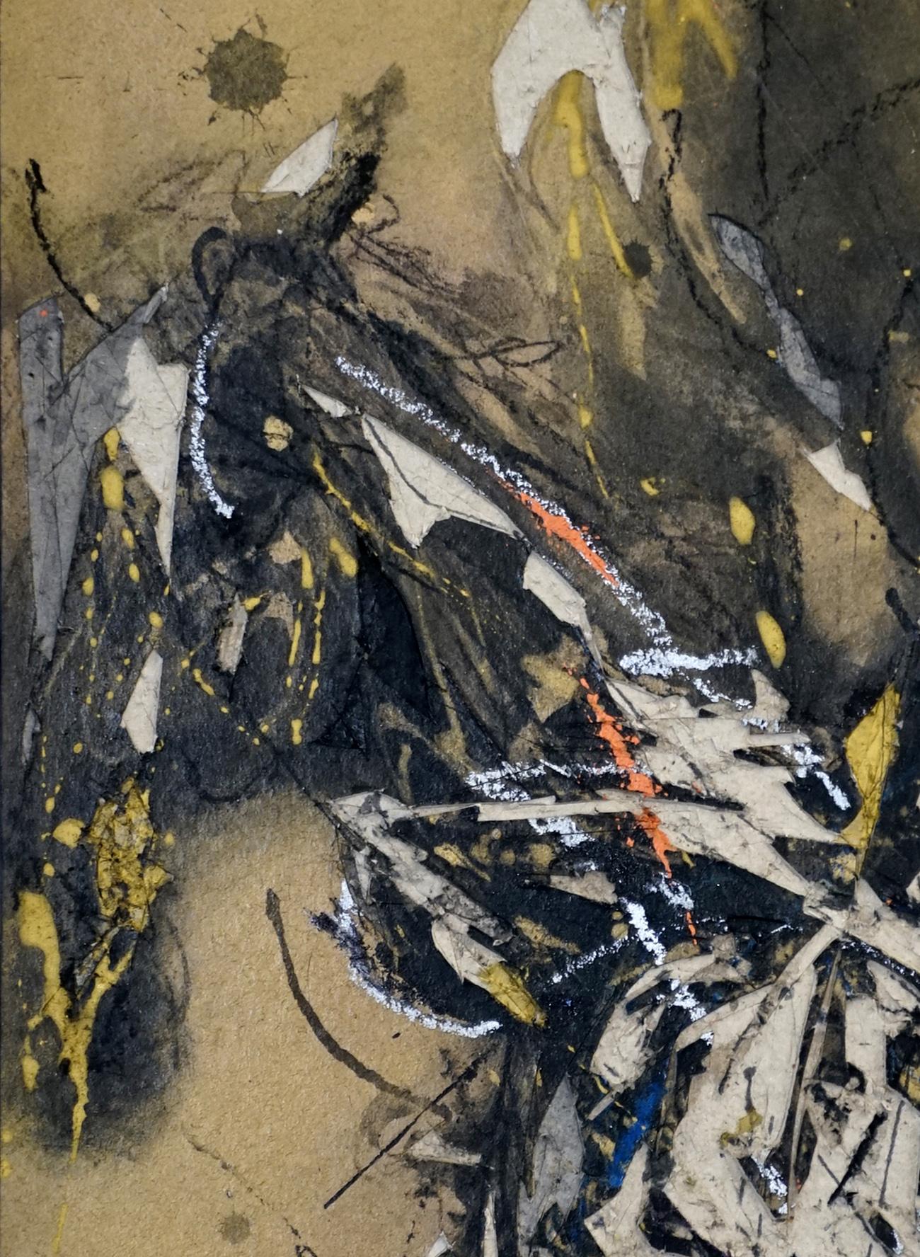 Nocturnal Melody 24 di Zhang Hongyu - pittura di animali, cavalli in corsa in vendita 7