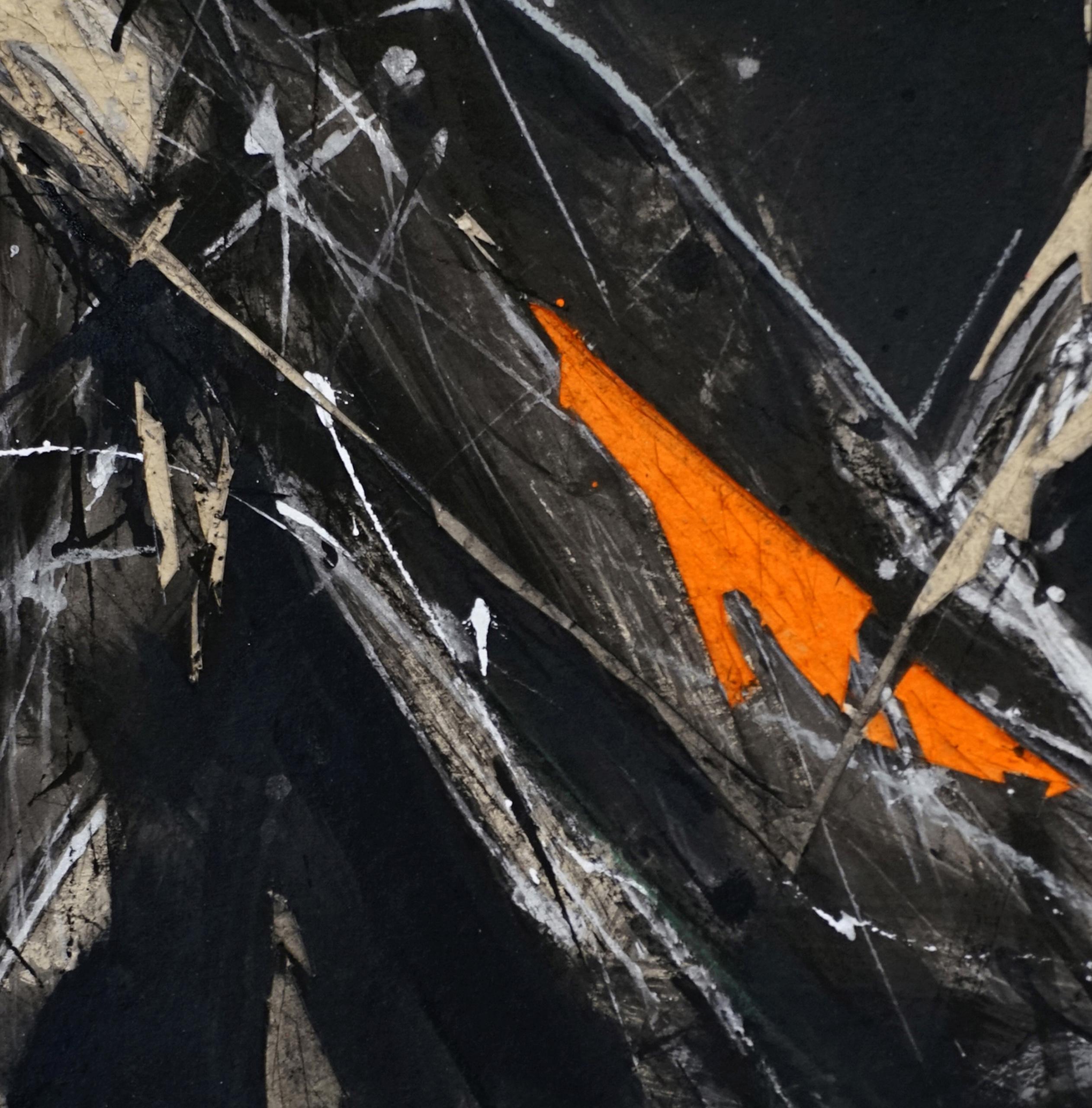 Melodía nocturna 26 de Zhang Hongyu - pintura de animales, caballos corriendo, oscuridad en venta 6