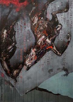 Nocturnal Melody 6 by Zhang Hongyu - Contemporary animal painting, abstract