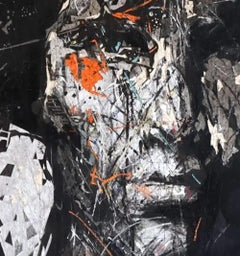 Hommage aux Artistics 2 par Zhang Hongyu - Peinture de portrait, noir et blanc