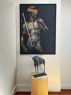 Tribute to Michelangelo III by Zhang Hongyu, Contemporary Painting, Mixed Media