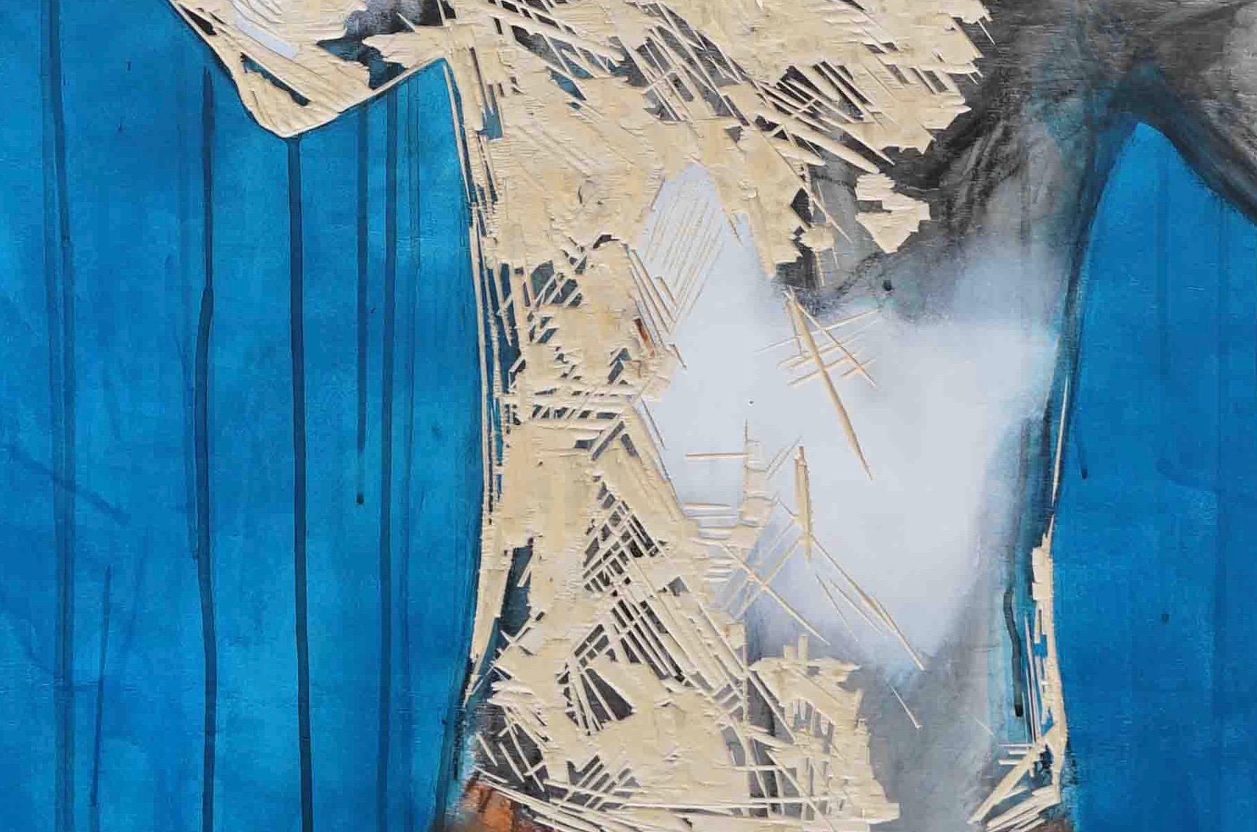 Untitled 17 by Zhang Hongyu - Contemporary portrait painting, 2
