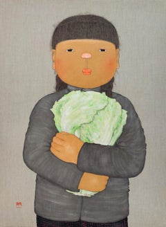 Zhang Hui - Another Year - The Girl with Chinese Cabbage - Pastoral Style