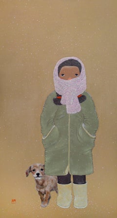 Zhang Hui - Snowing - The Girl - Winter Season