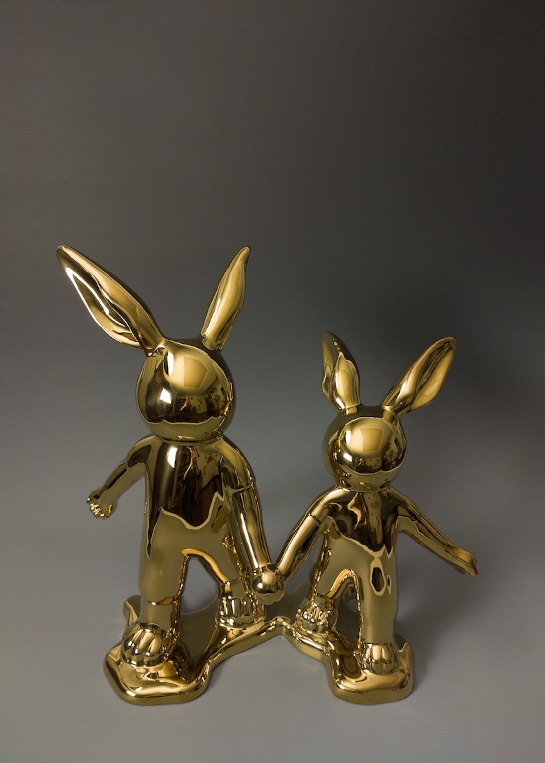 Artist name: Zhang Hui
Title: Gold Rabbit
Size: 48 x 46 x 28cm
Material: Stainless Steel
Year: 2020
Edition of 18 