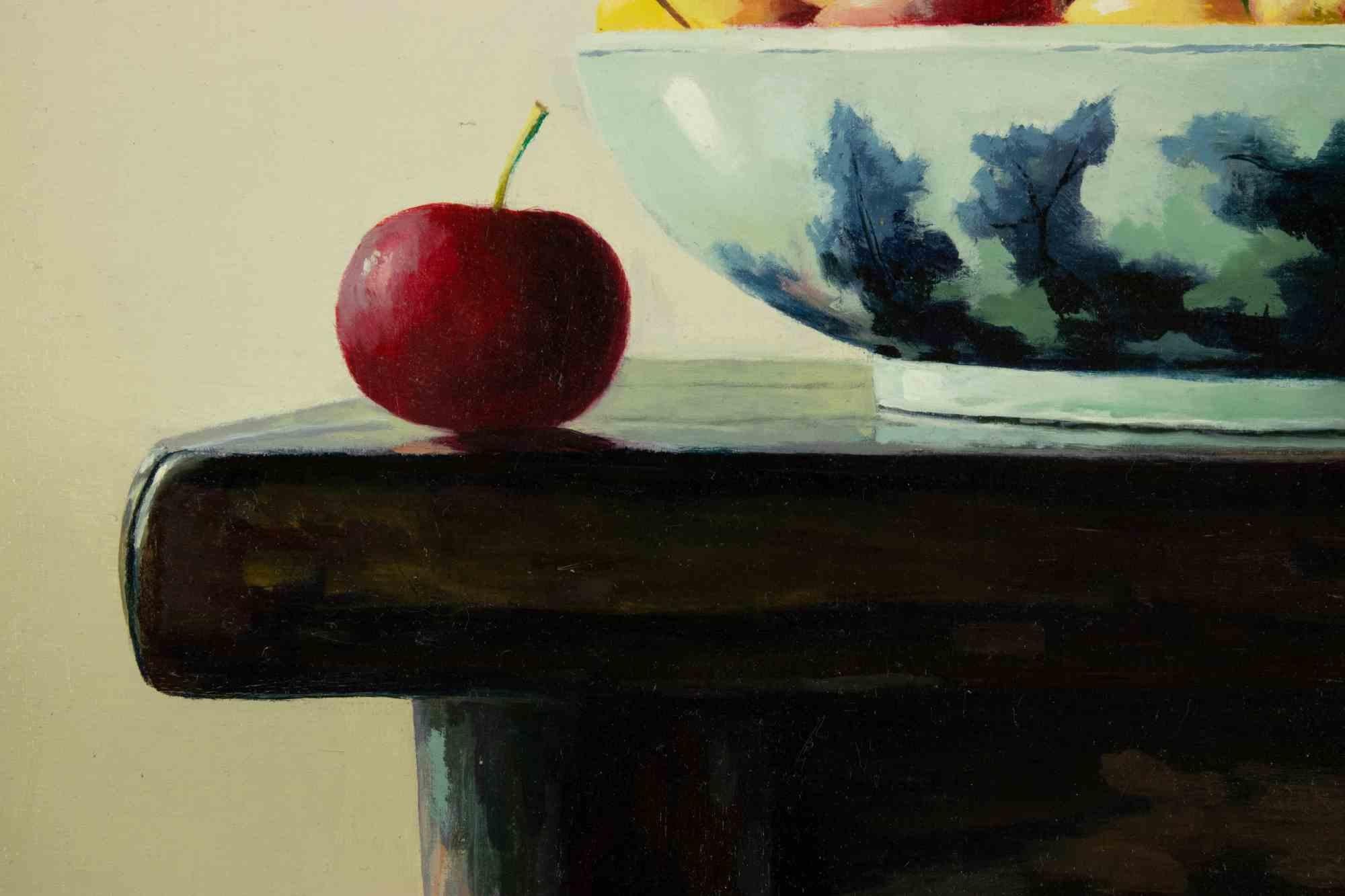Apples on the Table - Painting by Zhang Wei Guang - 2008 For Sale 2