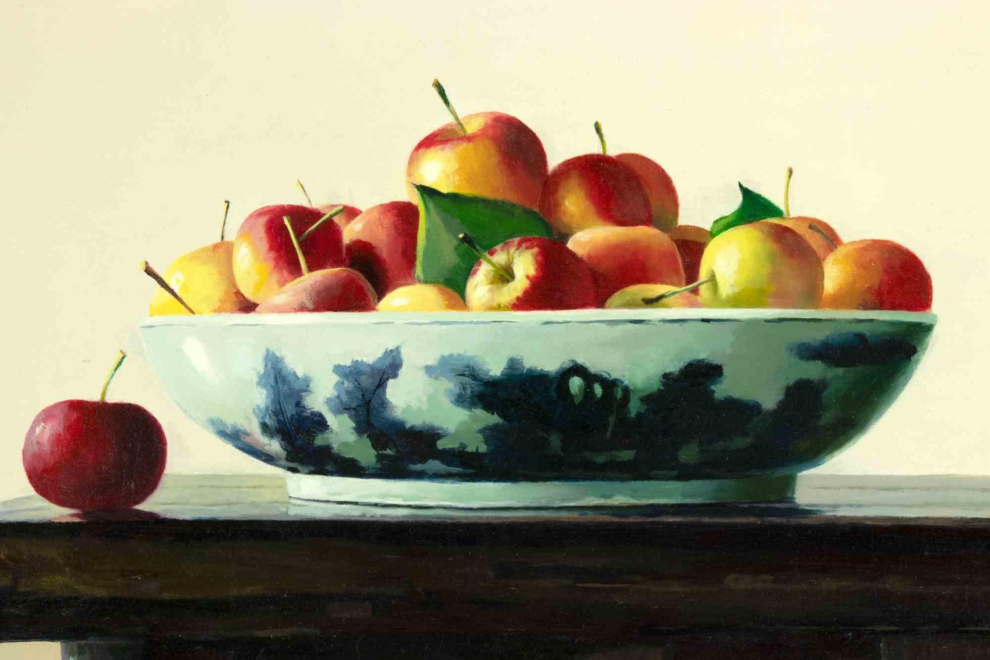 Apples on the Table - Painting by Zhang Wei Guang - 2008 For Sale 3