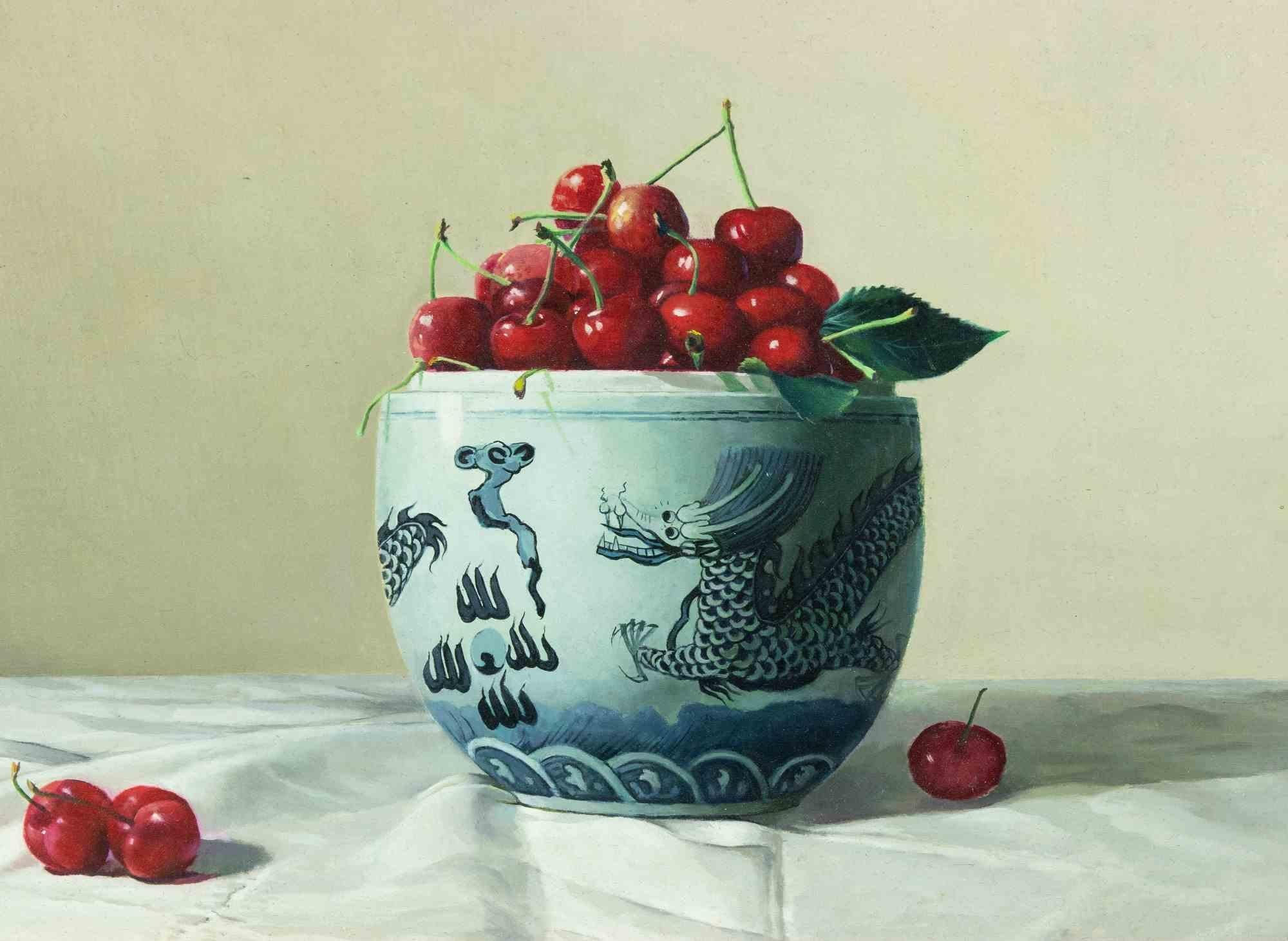 Cherries – Ölgemälde von Zhang Wei Guang – 2006 im Angebot 3