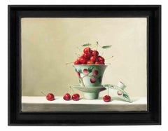 Cherries on Table - Oil Painting by Zhang Wei Guang - 2007