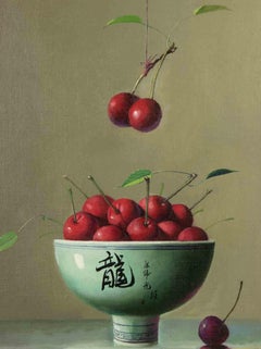 Cherries -  Oil Painting by Zhang Wei Guang - 2006
