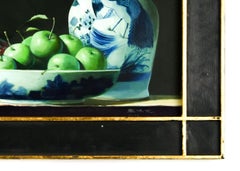 Naturaleza muerta, pintura al óleo sobre lienzo, contemporánea, enmarcada, 2008