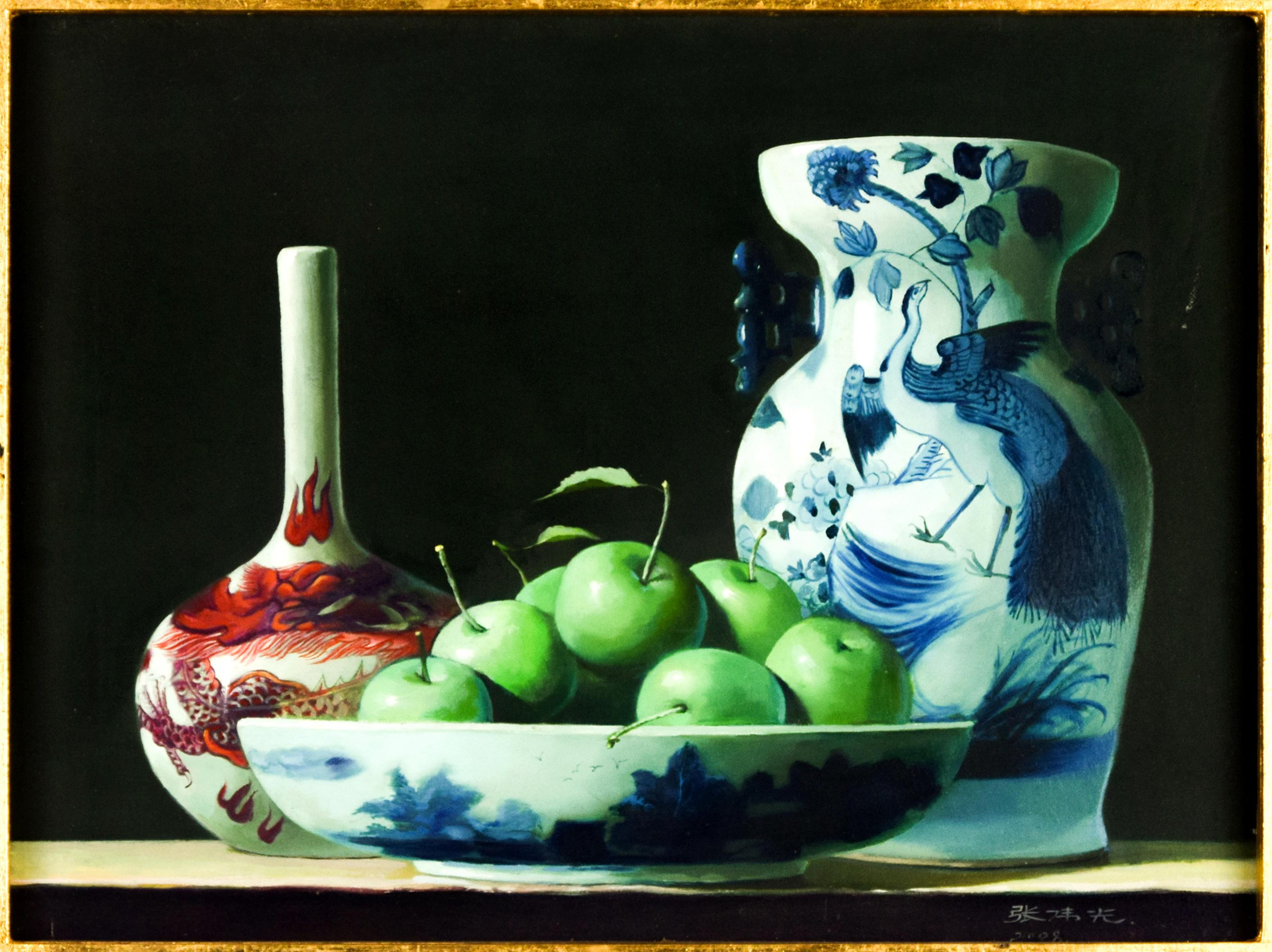 Nature morte - Huile sur toile - 2008 - Contemporain Painting par Zhang Wei Guang