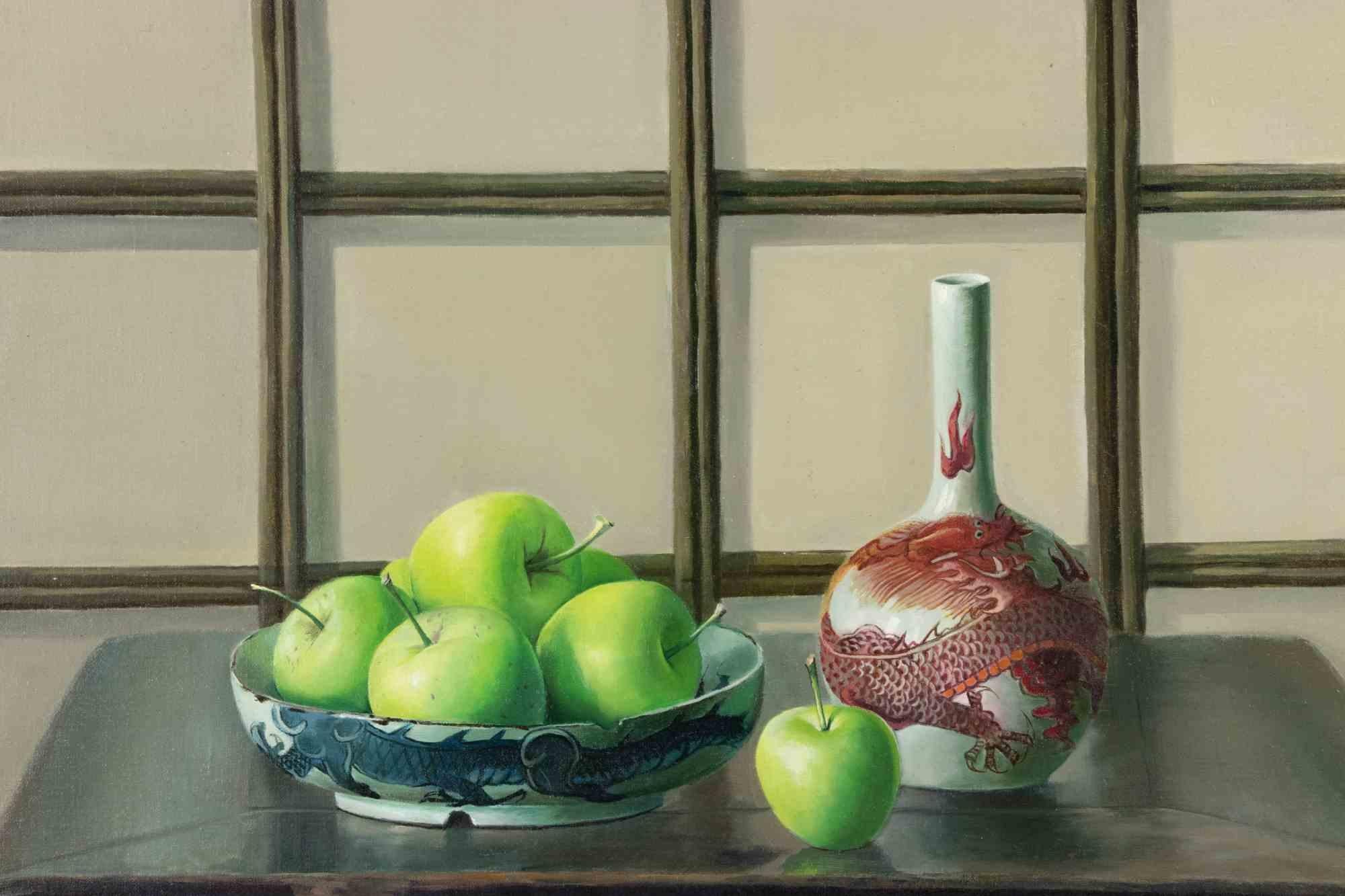 Still Life - Oil Painting by Zhang Wei Guang - 2000s For Sale 1