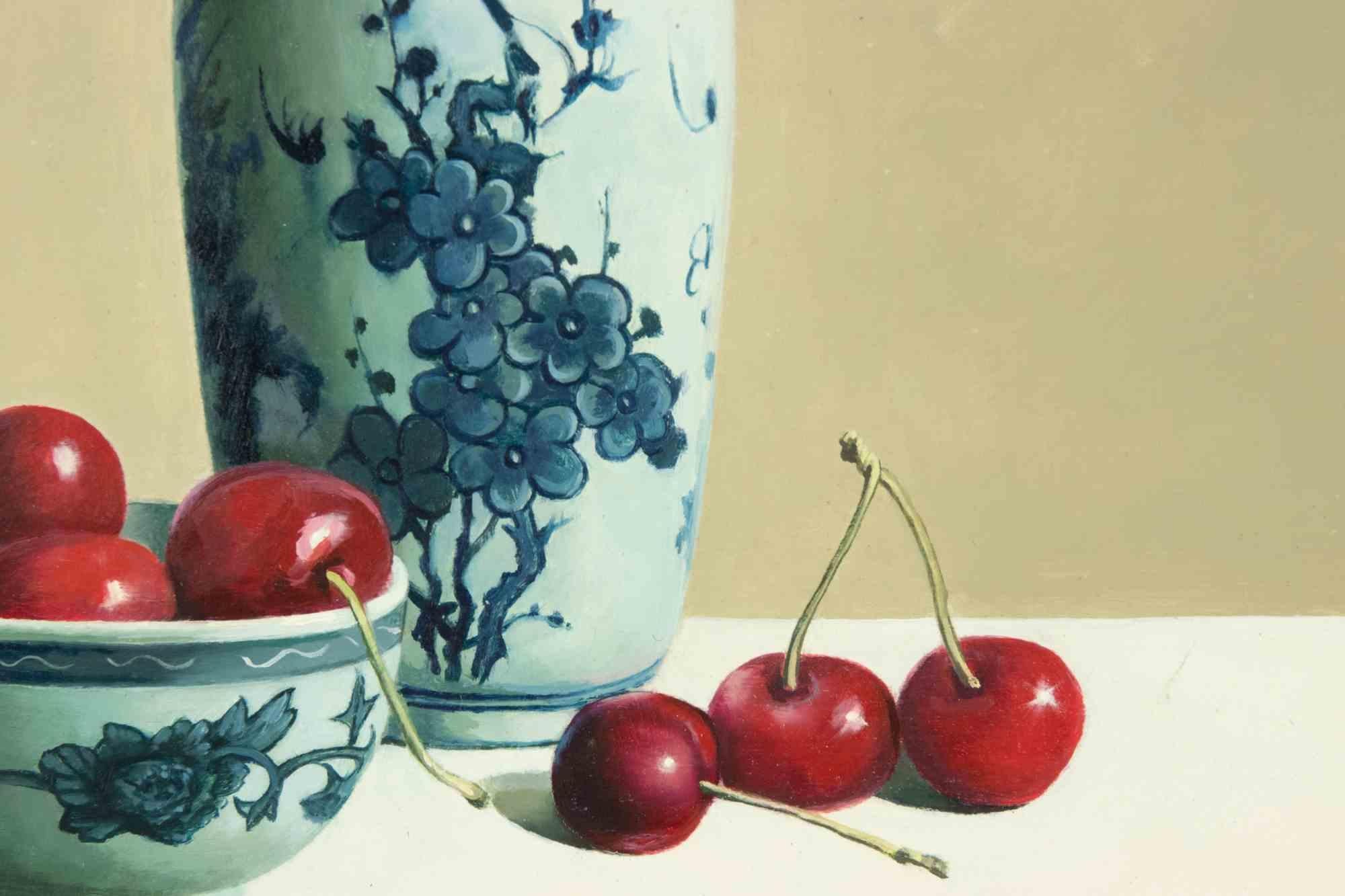 Still Life -  Oil Painting by Zhang Wei Guang - 2000s For Sale 1