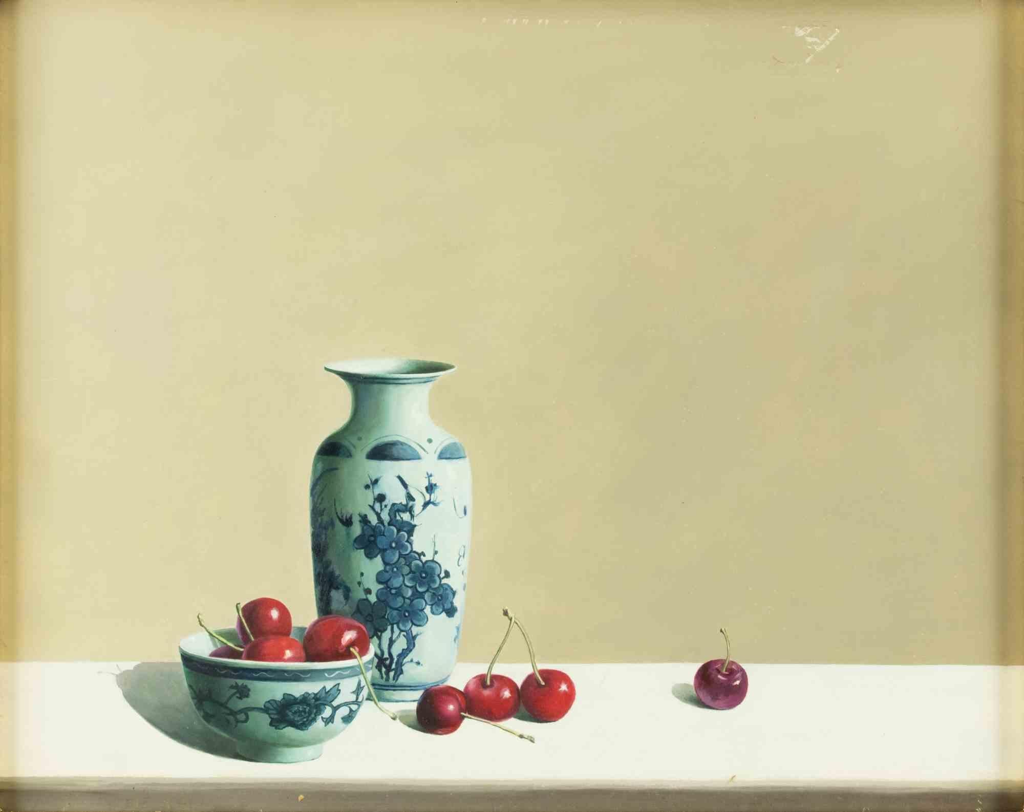 Nature morte est une peinture à l'huile originale réalisée  par Zhang Wei Guang (Miroir) dans les années 2000.

Inclut le cadre.

Très bonnes conditions.

Zhang Wei Guang, également appelé "miroir", est né à Helong Jang, en Chine, en 1968. Après
