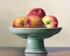 Still Life with Apples - Oil on Canvas by Zhang Wei Guang (Mirror) - 2000