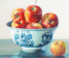 Still Life with Apples - Oil on Canvas by Zhang Wei Guang - 2000