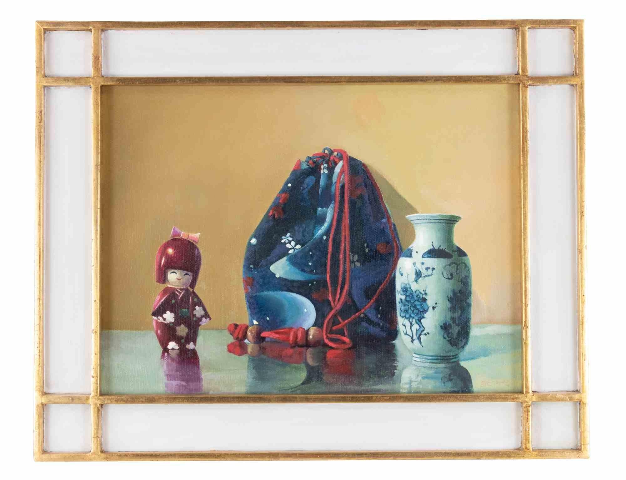 Vase et poupée est une peinture à l'huile réalisée dans les années 2010 par Zhang Wei Guang (Miroir).

Peinture à l'huile sur toile. 

Inclut le cadre.


Zhang Wei Guang, également appelé "miroir", est né à Helong Jang, en Chine, en 1968. Après