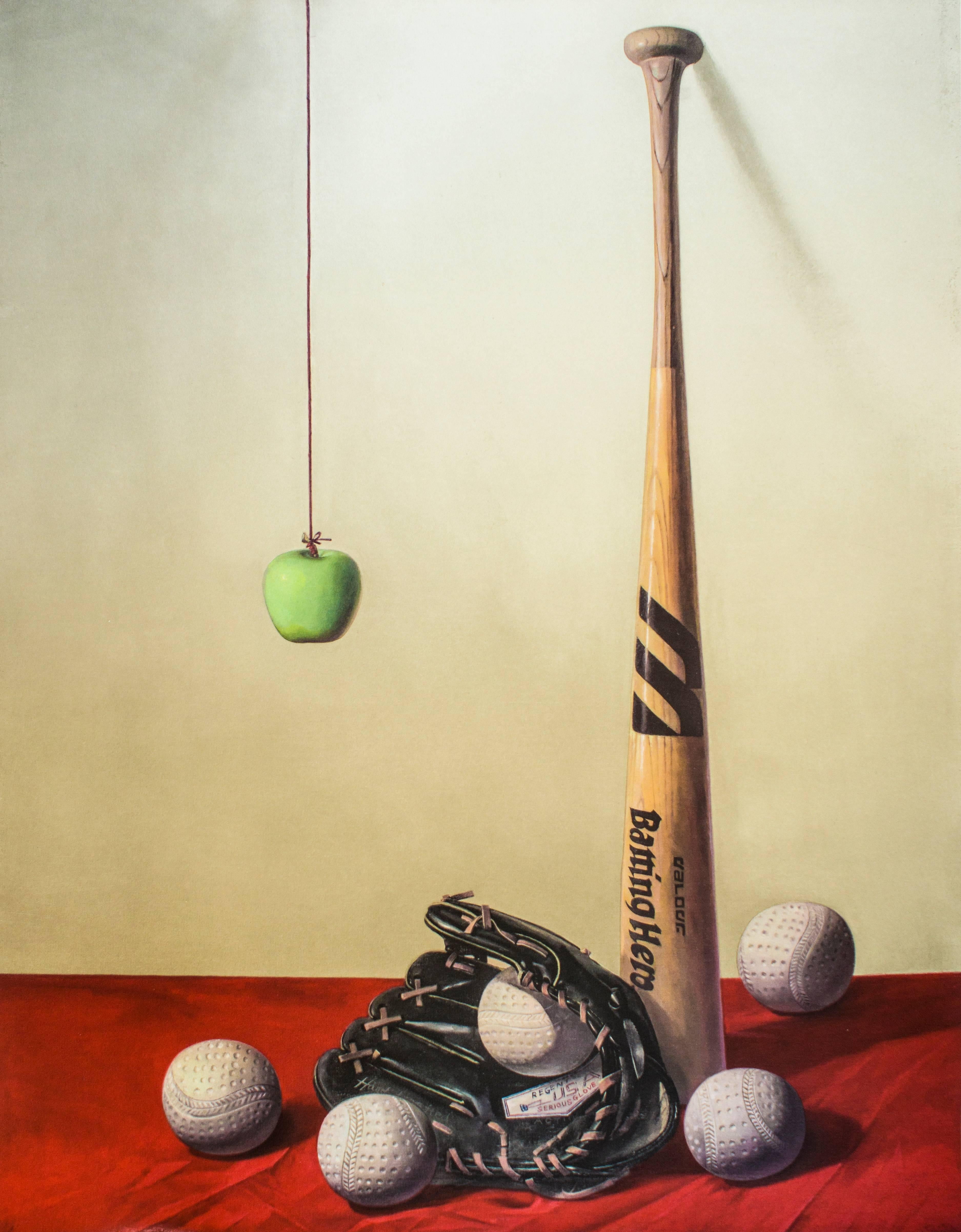 Baseball, Original Lithograph by Zhang Wei Guang -  2008