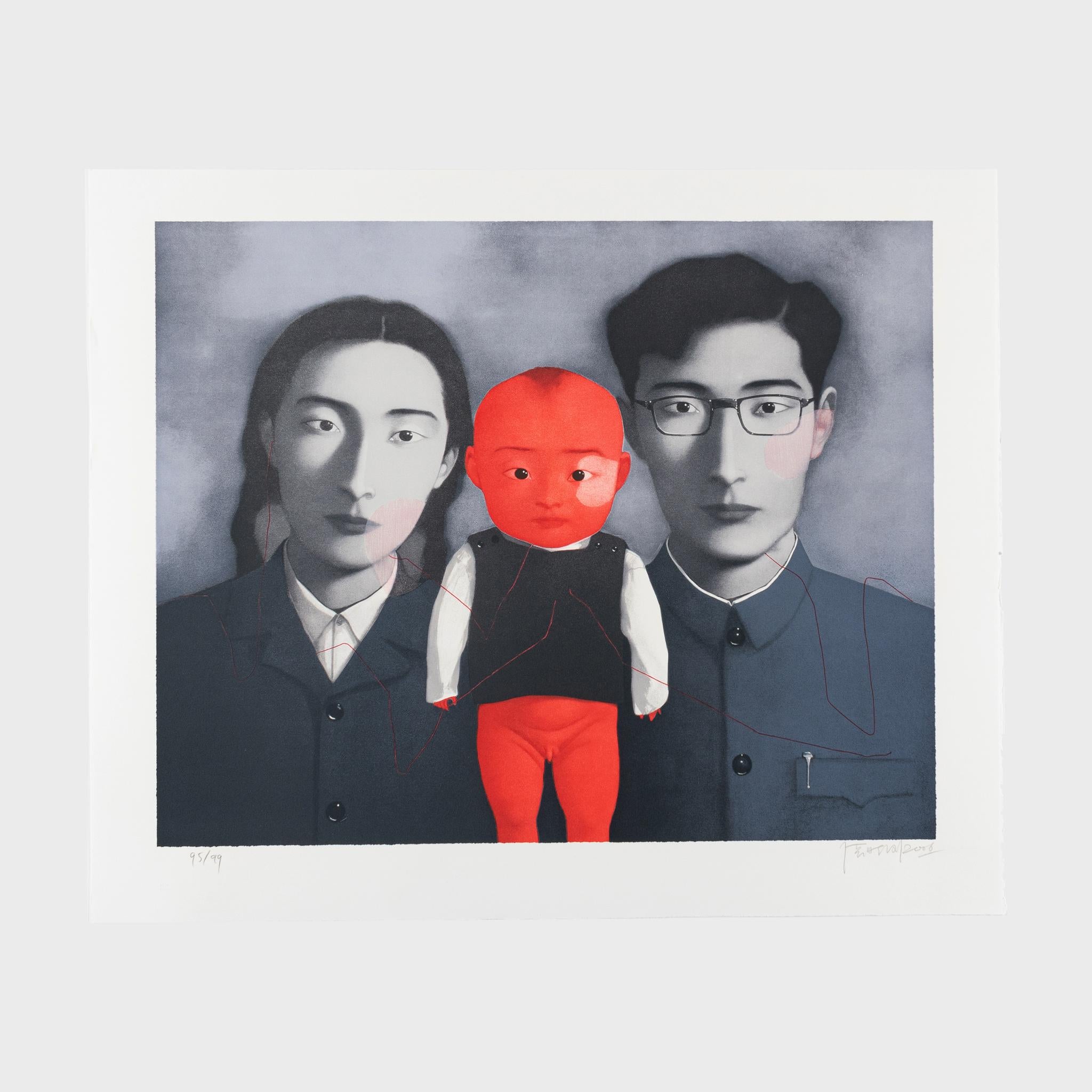 Big Family No.1, 2006 (from Bloodline portfolio) - Print by Zhang Xiaogang