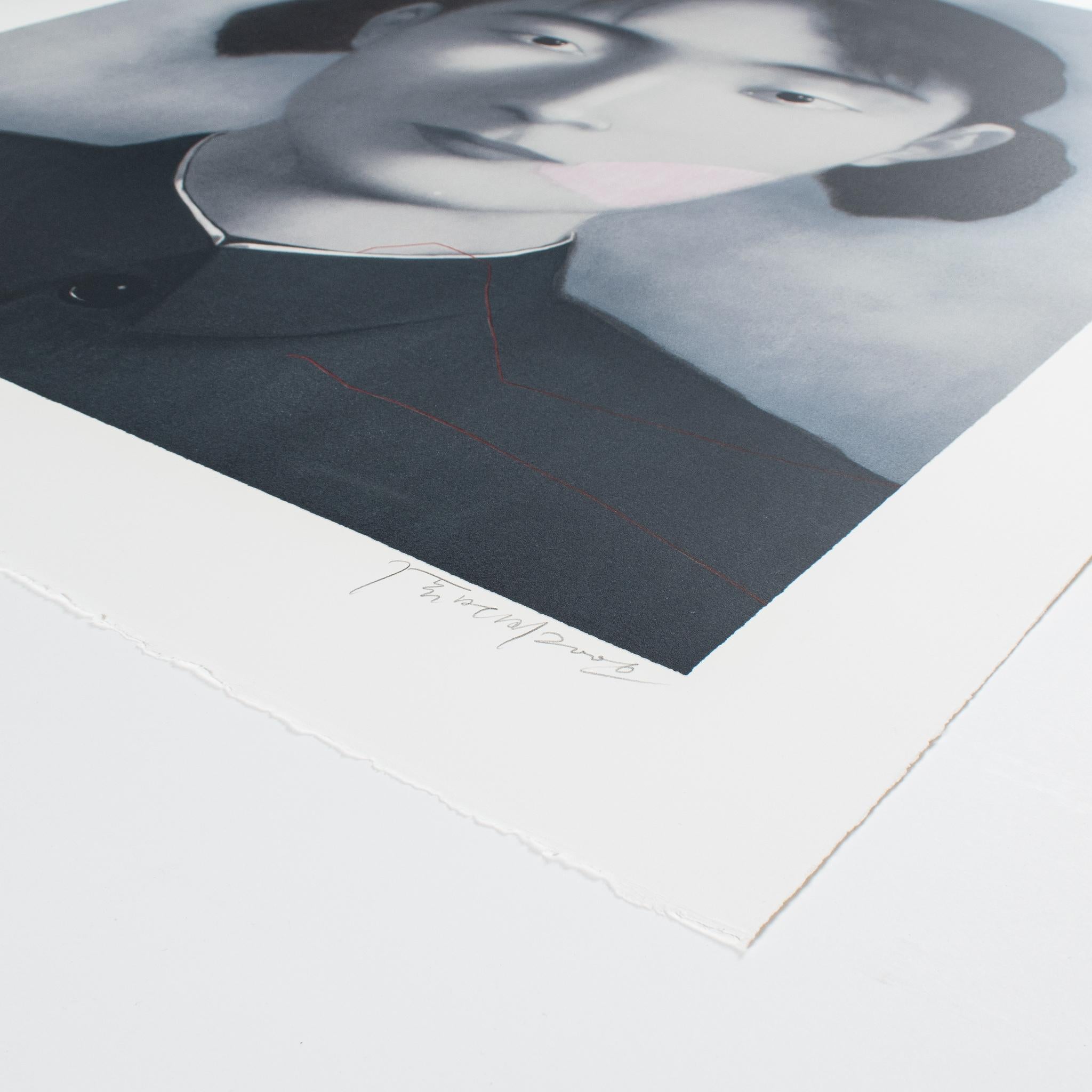 Comrade Woman, 2006 (d'après le portfolio Bloodline) - Contemporain Print par Zhang Xiaogang