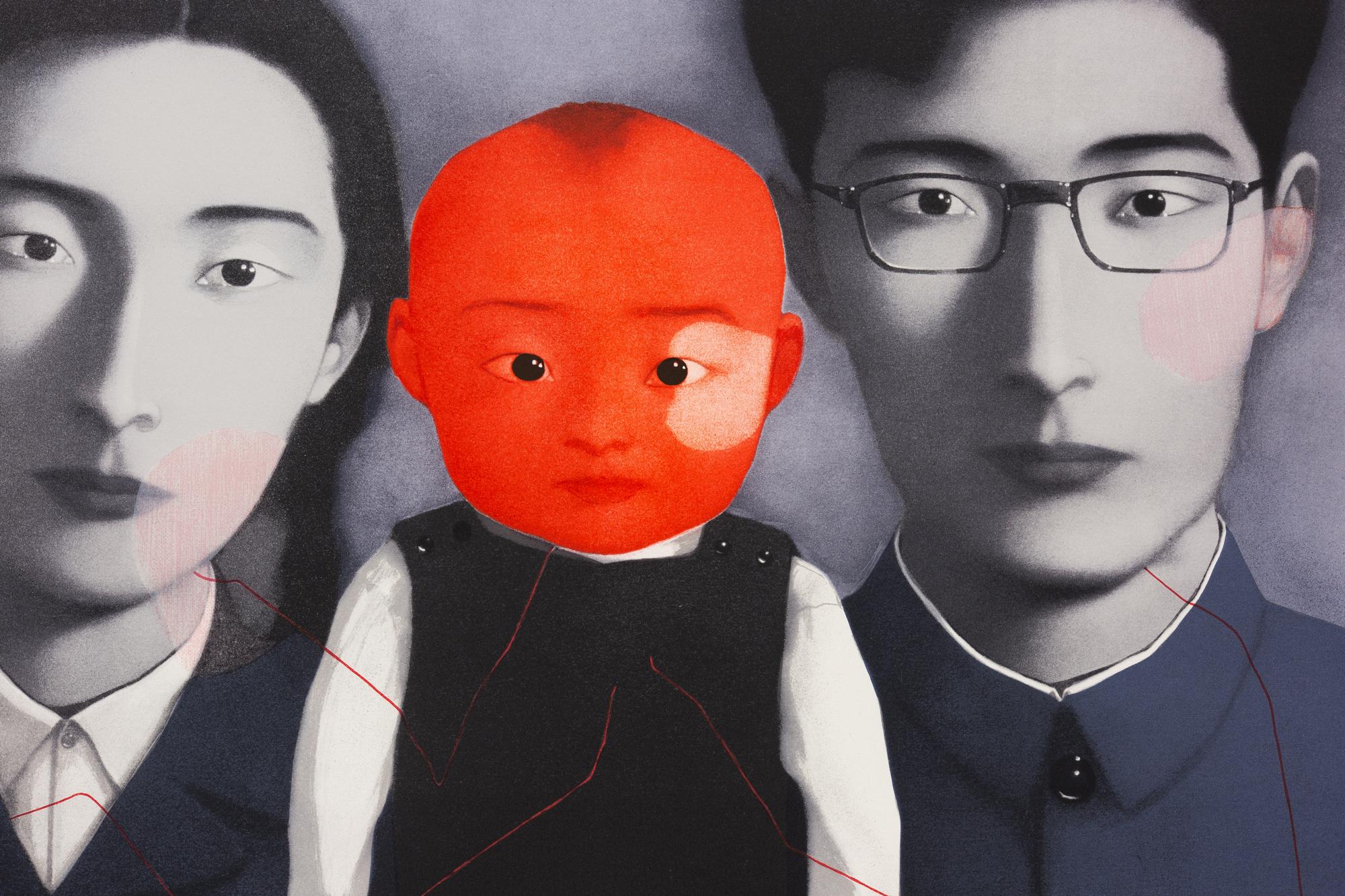 Untitled, from Bloodline Series - Contemporary Print by Zhang Xiaogang
