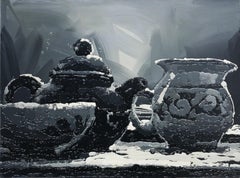 Arte contemporanea cinese di Zhao De-Wei - Serie di nature morte, profumo di tè