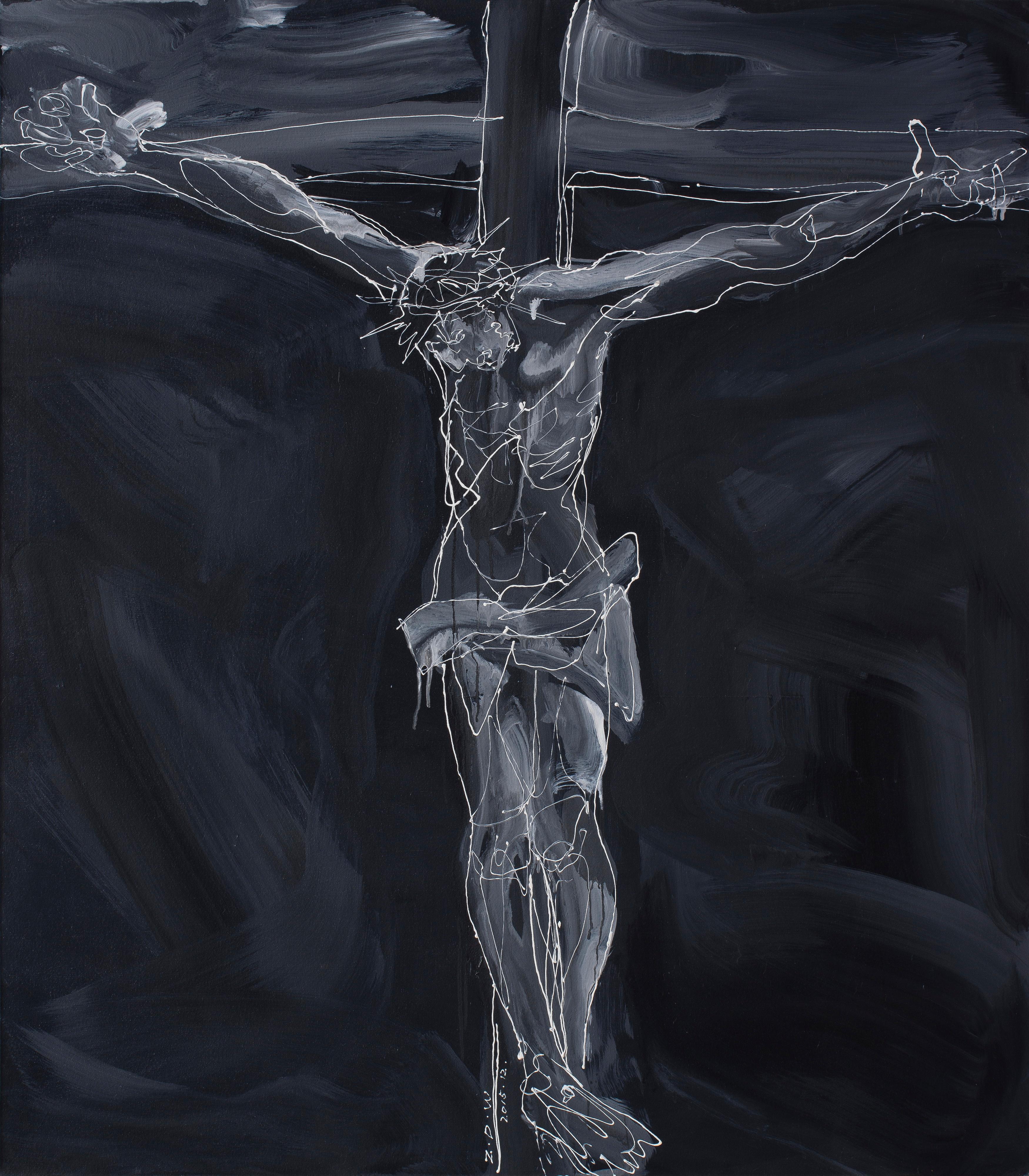 Zhao De-Wei is a Chinese artist born in 1960 who lives & works in Beijing, China. Zhao’s art was initially based on Pollock’s select sprinkling techniques, but he also brings more concrete expressions related to Chinese artists particularly their