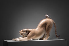 Série Wander - Wake Up - Sculpture - Tigre et oiseau