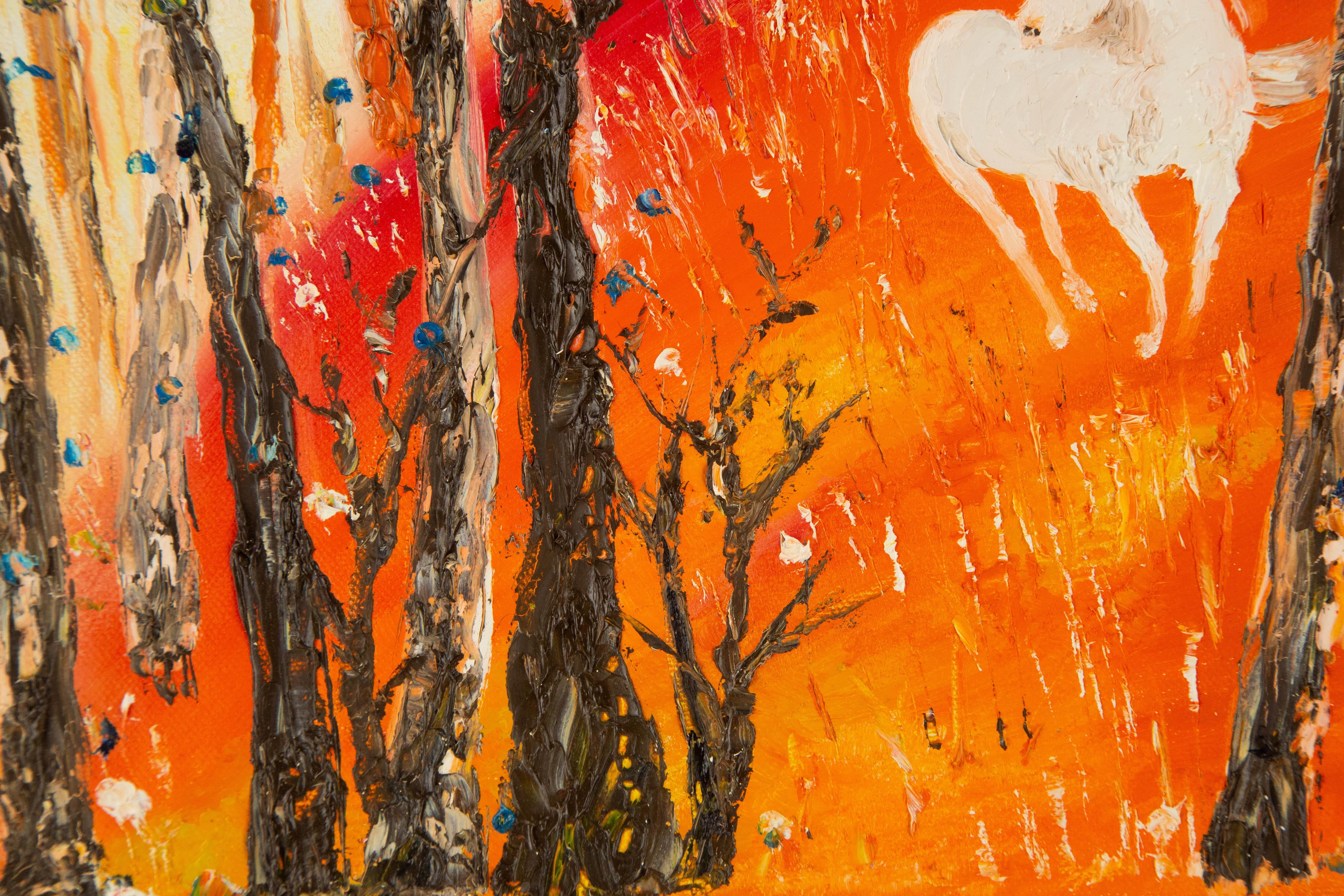 Zhao Wang Zeitgenössisches Original Öl auf Leinwand 
