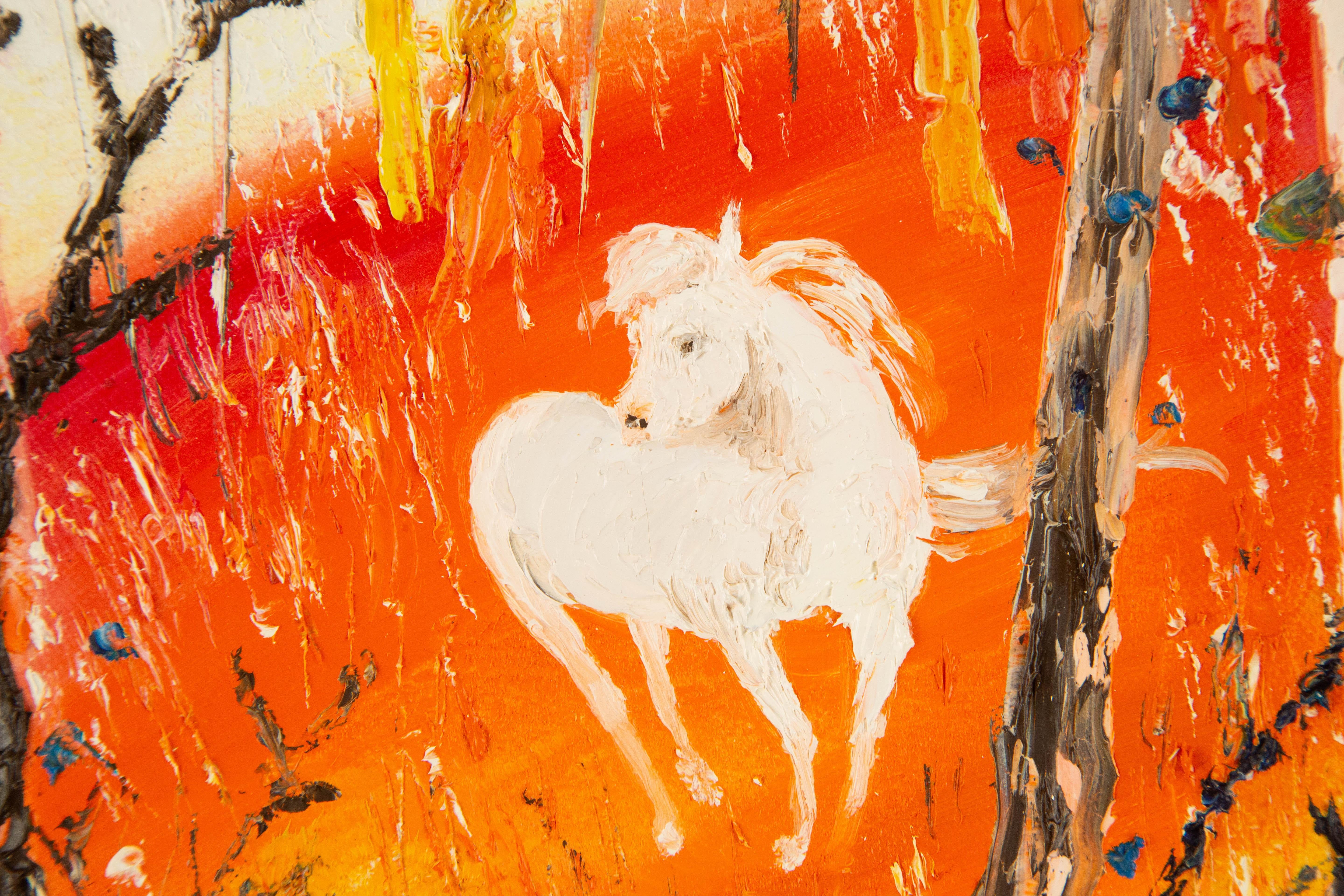 Zhao Wang Zeitgenössisches Original Öl auf Leinwand 