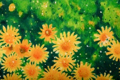 Zhao Wang Floral Original Oil On Canvas "Let's Travel1"