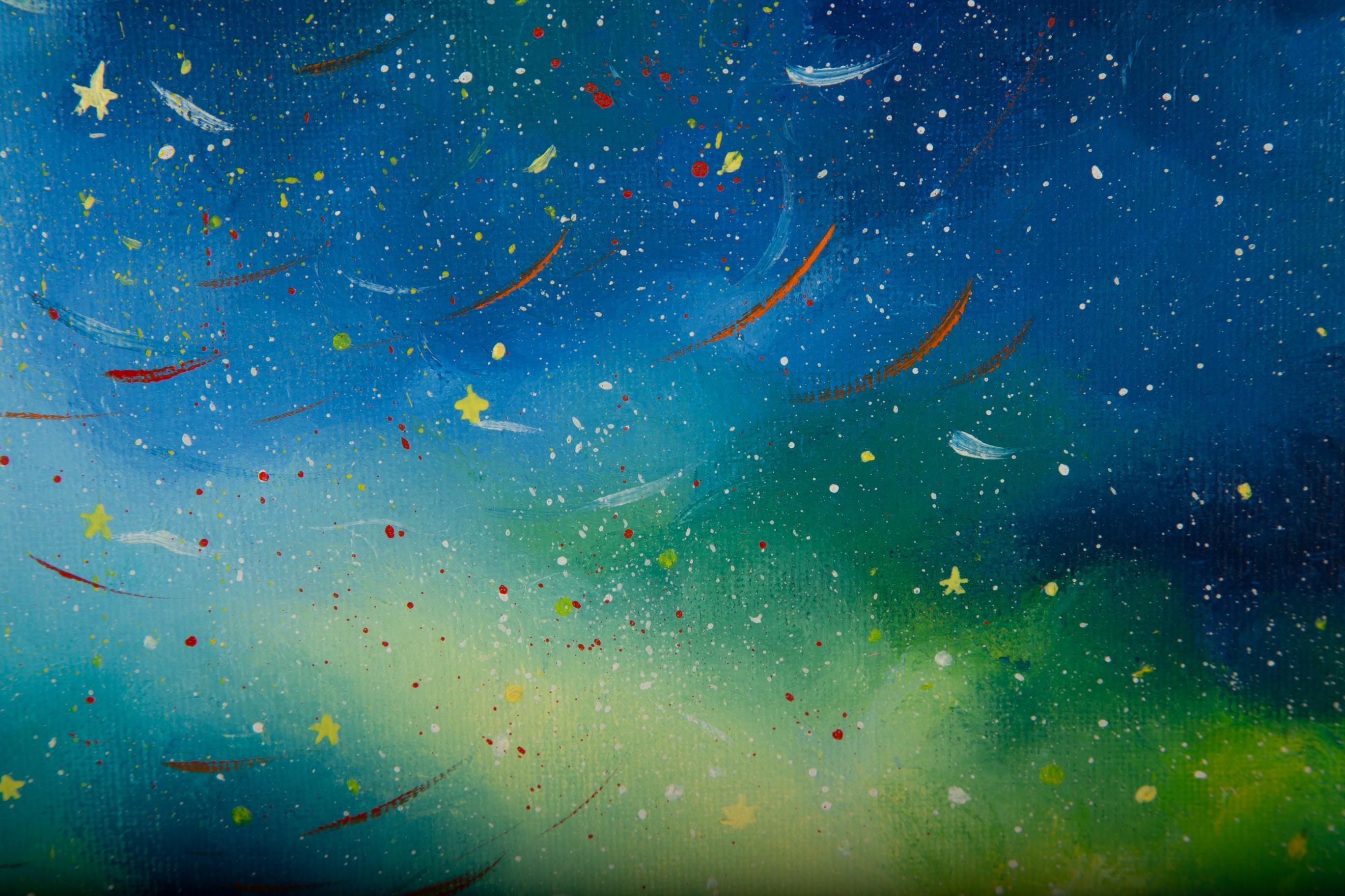Zhao Wang Impressionista Olio originale su tela 
