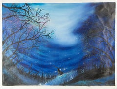 Zhao Wang Landscape Original Oil On Canvas "Under the Infinite Sky"