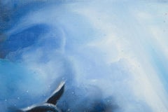 Zhao Wang Surrealist Original Oil On Canvas "Let's Travel 4"
