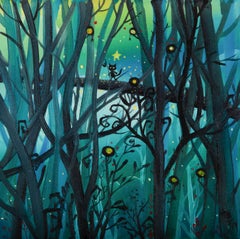 Zhao Wang Pintura al óleo original surrealista "Viajemos 6"