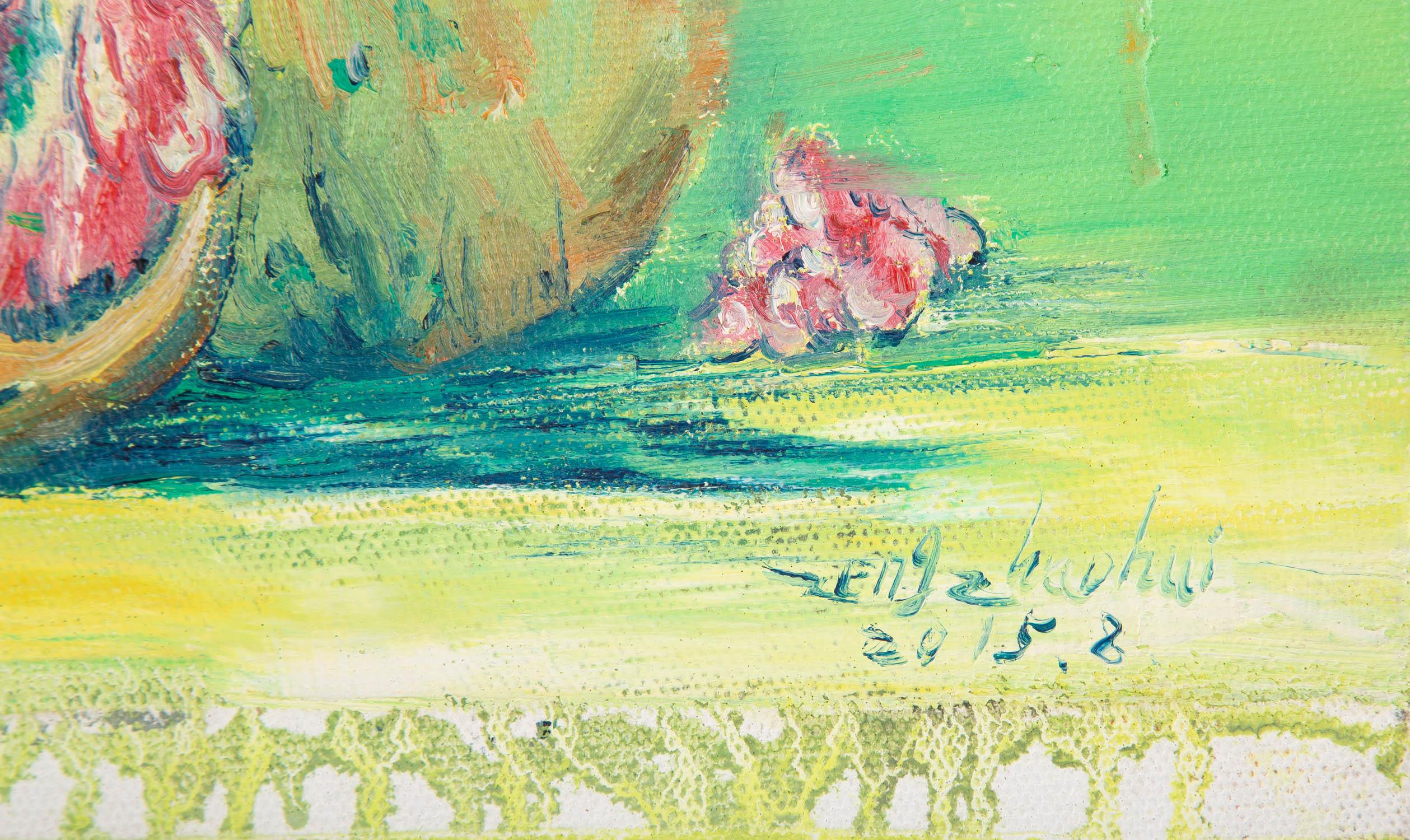 Zhaohui Zeng Impressionist Original Oil On Canvas 