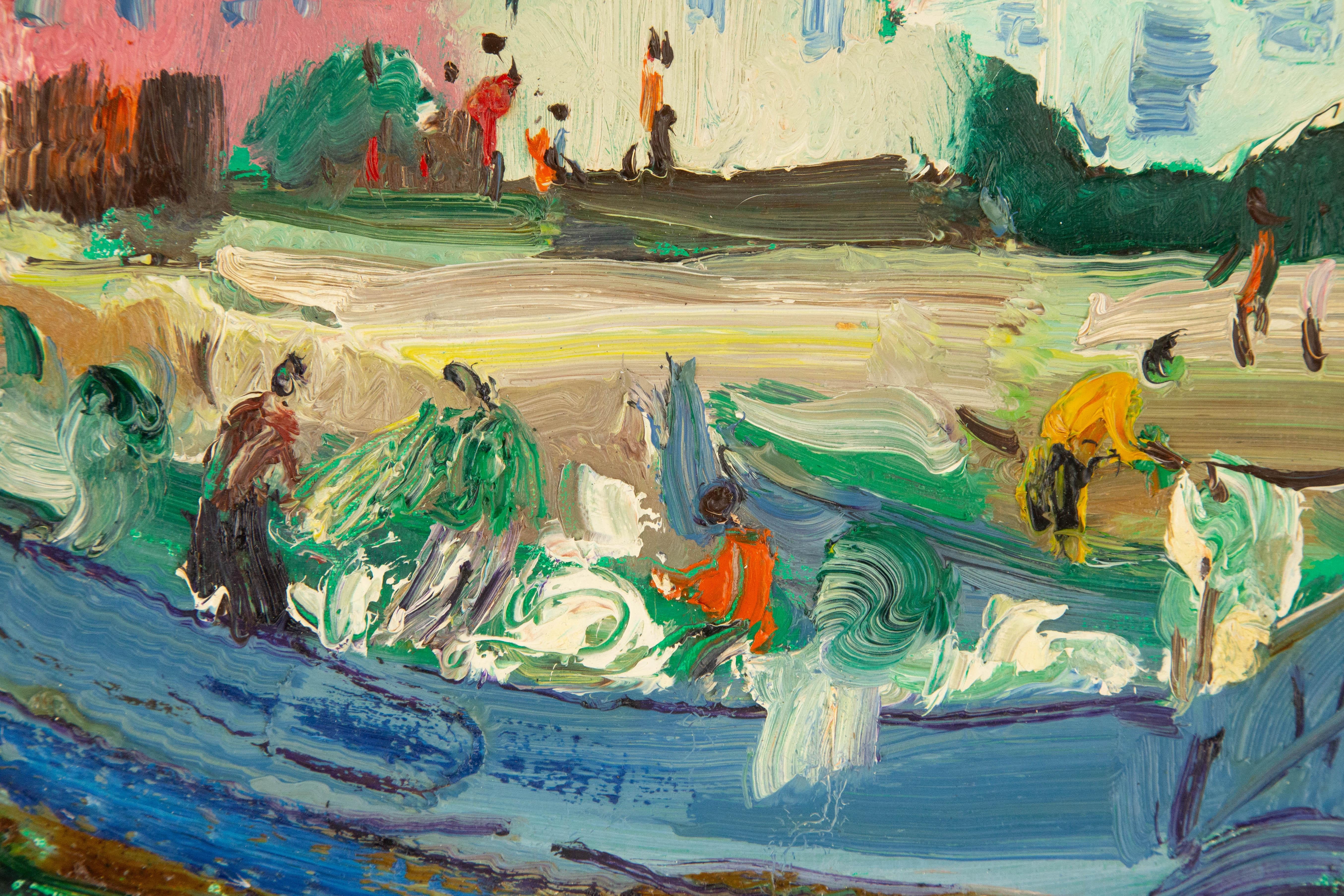 Zhaohui Zeng Waterscape Original Oil Painting 