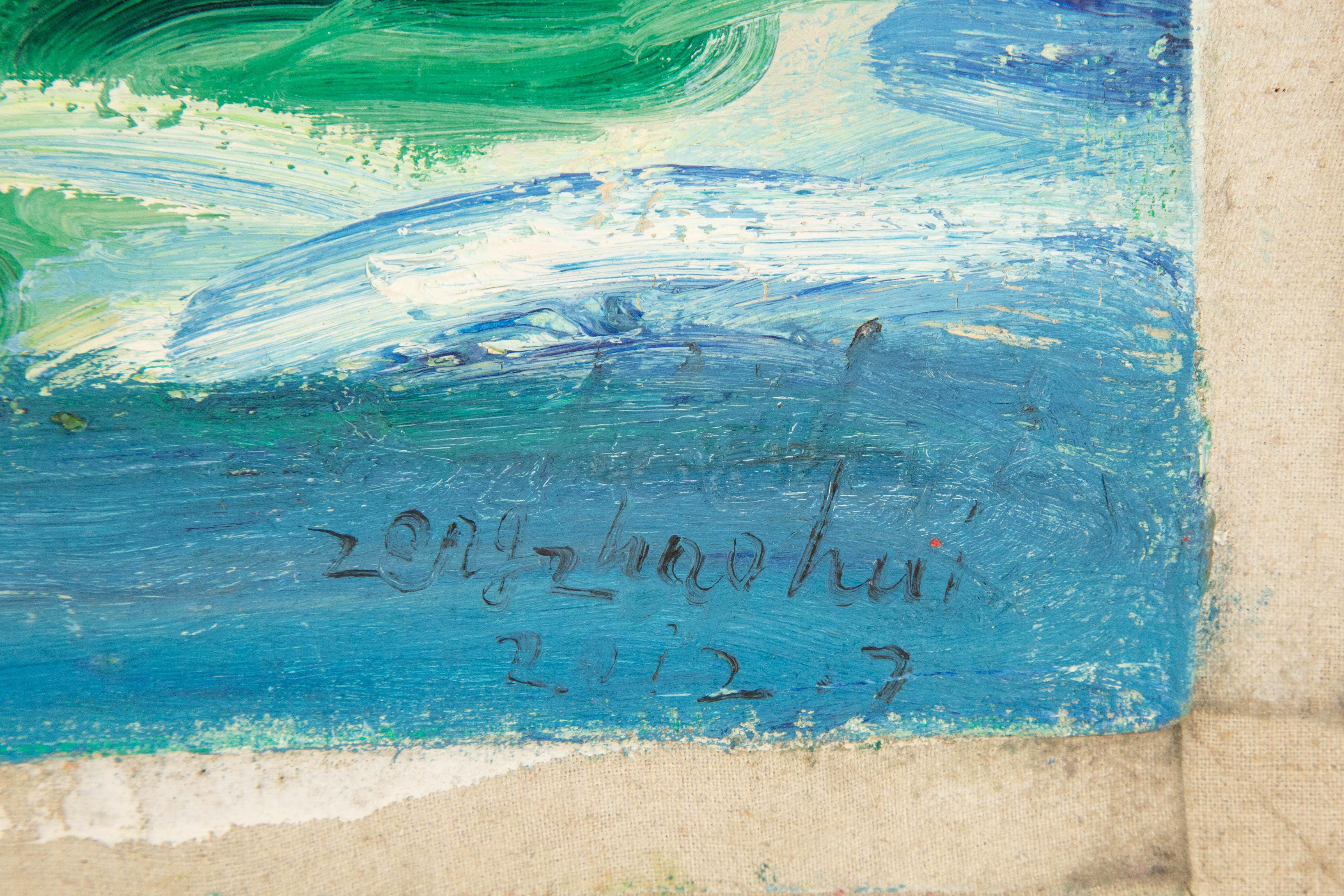 Zhaohui Zeng Waterscape Original Oil Painting 