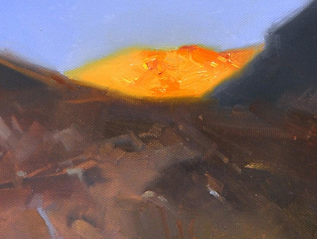 „Desert's Crown“ (2022) von Zhaoming Wu, Original-Ölgemäldelandschaft im Angebot 1