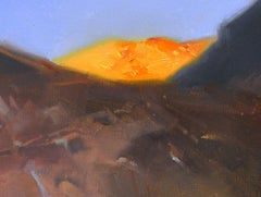 "Desert's Crown" (2022) By Zhaoming Wu, Original Oil Landscape